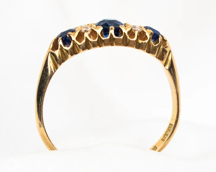 Victorian Sapphire Diamond Ring Isadoras A Rings
