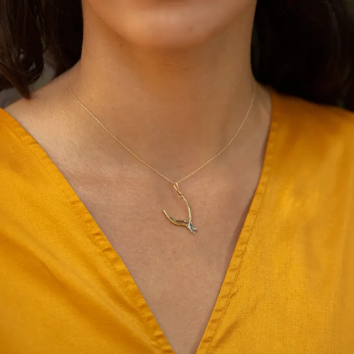 Vintage Earrings Movable Manicure Tool 14k Gold Charm
