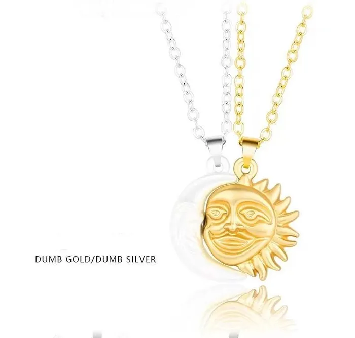 worldnetgifts Sun and Moon BFF Necklaces Necklaces