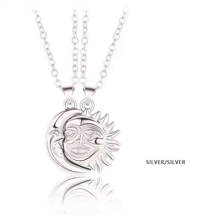 worldnetgifts Sun and Moon BFF Necklaces Necklaces