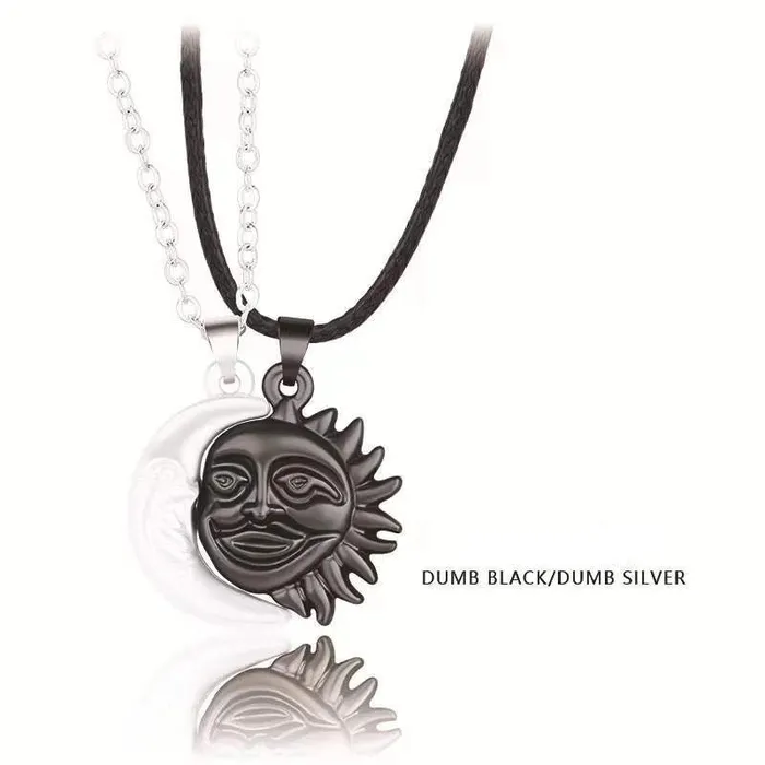 worldnetgifts Sun and Moon BFF Necklaces Necklaces
