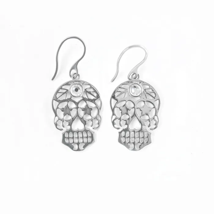 Zapps Clothing Earrings Skullistic Calavera Skull Drop Earrings