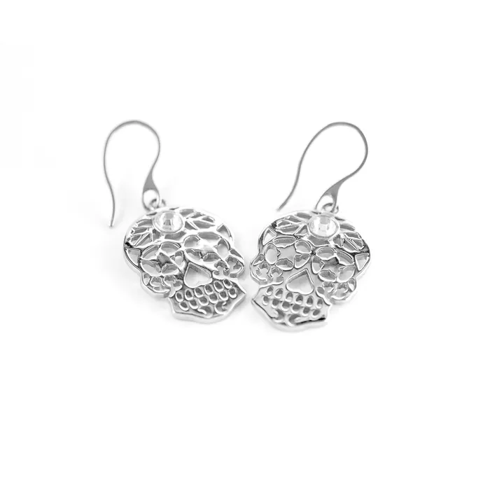 Zapps Clothing Earrings Skullistic Calavera Skull Drop Earrings