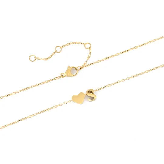 14K GoldFilled Heart Initial Necklace Custom Diana Name Necklace Jewelvers Necklaces 14K GoldFilled Heart Initial Necklace Custom Diana Name Necklace Jewelvers Necklaces