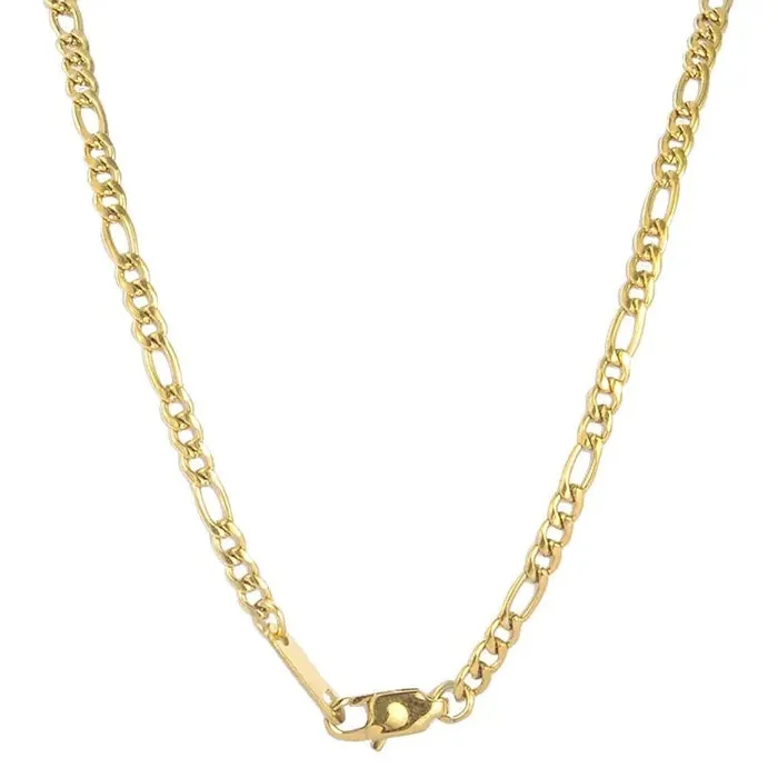 18K GoldFilled 3mm Figaro Necklace Jewelvers Necklaces