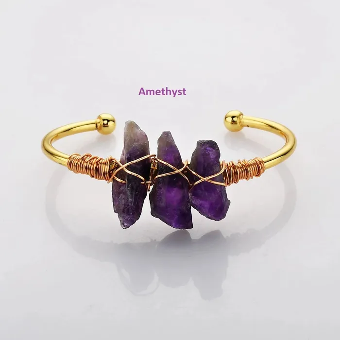 18K GoldFilled Healing Crystal Bangle Bracelet Jewelvers Bracelets 18K GoldFilled Healing Crystal Bangle Bracelet Jewelvers Bracelets