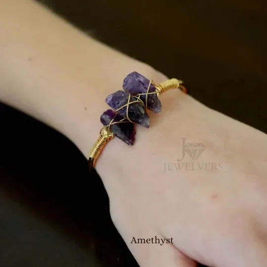 18K GoldFilled Healing Crystal Bangle Bracelet Jewelvers Bracelets 18K GoldFilled Healing Crystal Bangle Bracelet Jewelvers Bracelets