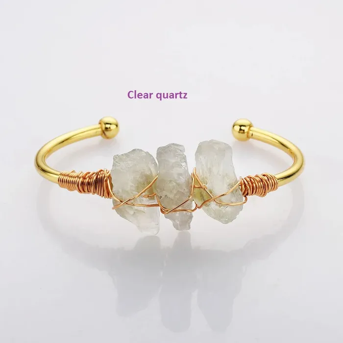 18K GoldFilled Healing Crystal Bangle Bracelet Jewelvers Bracelets 18K GoldFilled Healing Crystal Bangle Bracelet Jewelvers Bracelets