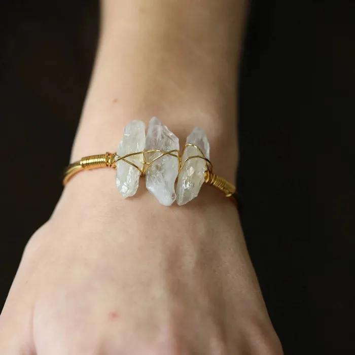 18K GoldFilled Healing Crystal Bangle Bracelet Jewelvers Bracelets 18K GoldFilled Healing Crystal Bangle Bracelet Jewelvers Bracelets