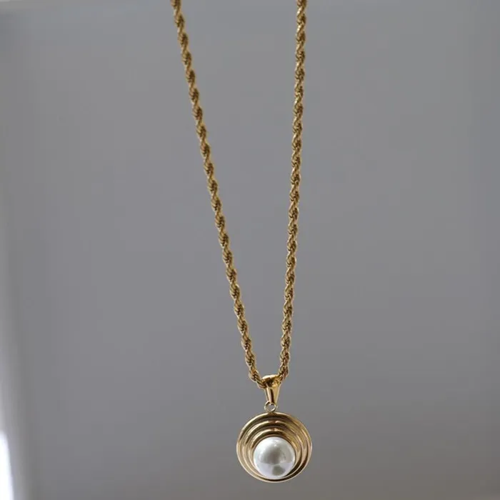 18K GoldFilled Pearl Pendant Necklace For Women Jewelvers Necklaces 18K GoldFilled Pearl Pendant Necklace For Women Jewelvers Necklaces
