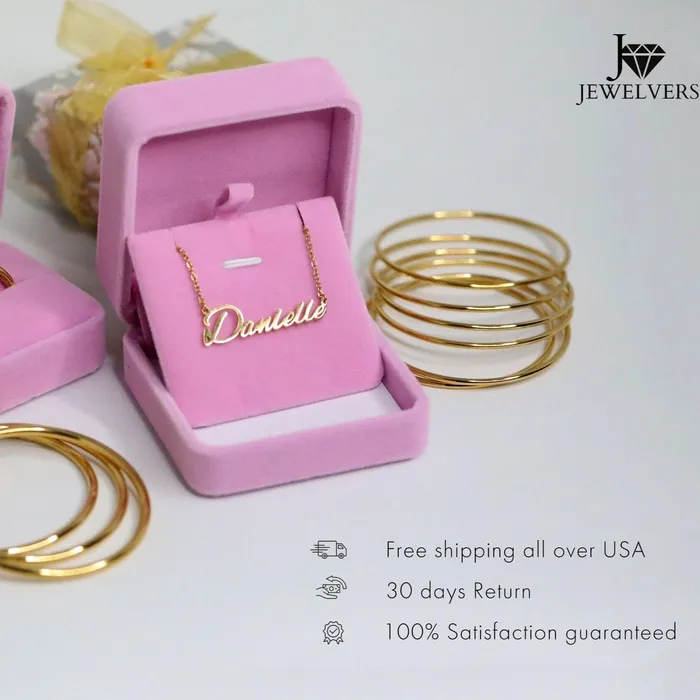 18K GoldFilled Personalized Name Bracelet Customized Engraved Name Plate Bracelet Jewelvers Bracelets