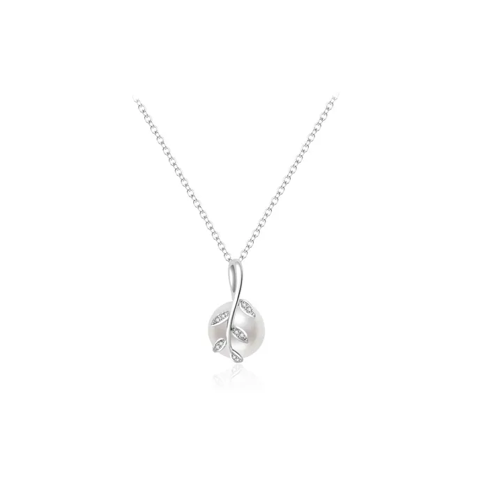 18K Solid Gold Diamond Hanadama Akoya Pearl Necklace KN00293 Pearly Lustre Necklaces 18K Solid Gold Diamond Hanadama Akoya Pearl Necklace KN00293 Pearly Lustre Necklaces