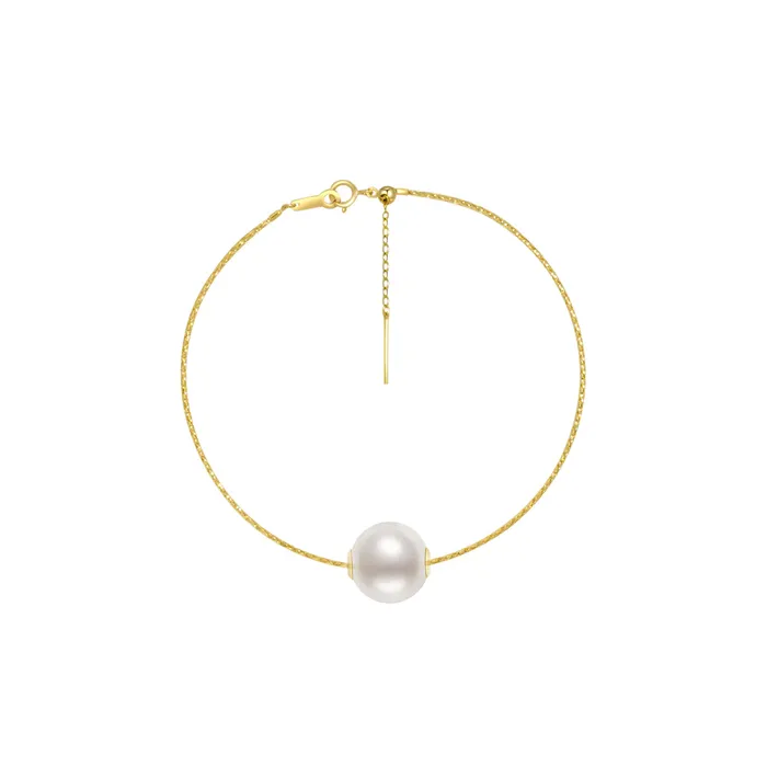 18K Solid Gold Interchangeable Pearl Bracelet KB00004 Possibilities Pearly Lustre Bracelets