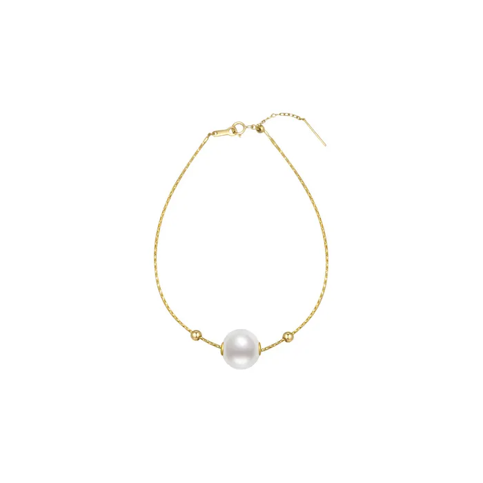 18K Solid Gold Interchangeable Pearl Bracelet KB00004 Possibilities Pearly Lustre Bracelets