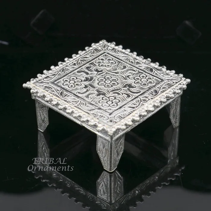 2 Vintage design Sterling silver handmade customize small square shape tablebazotchouki excellent home puja utensils temple art su953 TribalOrnaments Rings 2 Vintage design Sterling silver handmade customize small square shape tablebazotchouki excellent home puja utensils temple art su953 TribalOrnaments Rings