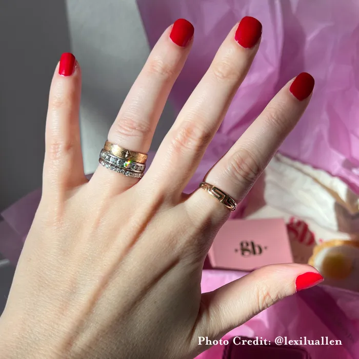 4mm Starburst Engraved Band Made By Gem Breakfast Rings
