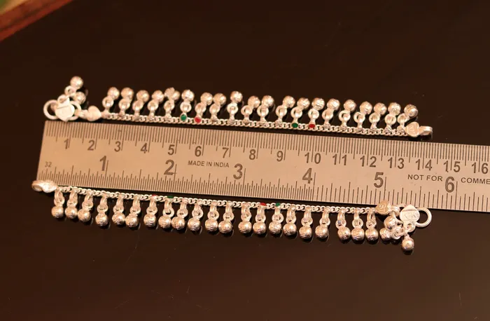 60 long Sterling silver handmade amazing silver ankle bracelet baby anklet noisy sound charm customized anklet personalized gifting ank150 TRIBAL ORNAMENTS Bracelets 60 long Sterling silver handmade amazing silver ankle bracelet baby anklet noisy sound charm customized anklet personalized gifting ank150 TRIBAL ORNAMENTS Bracelets