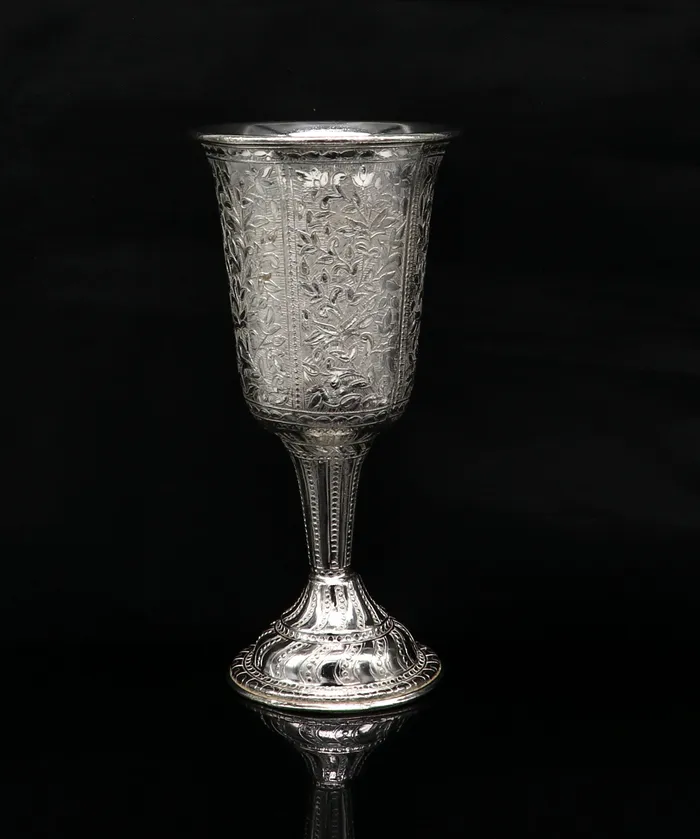 925 fine silver handmade vessel watermilk wine Glass tumbler silver flask silver utensils or articles stay healthy from bacteria sv35 TRIBAL ORNAMENTS Rings