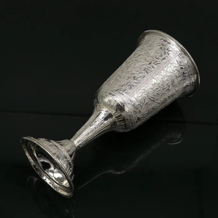 925 fine silver handmade vessel watermilk wine Glass tumbler silver flask silver utensils or articles stay healthy from bacteria sv35 TRIBAL ORNAMENTS Rings