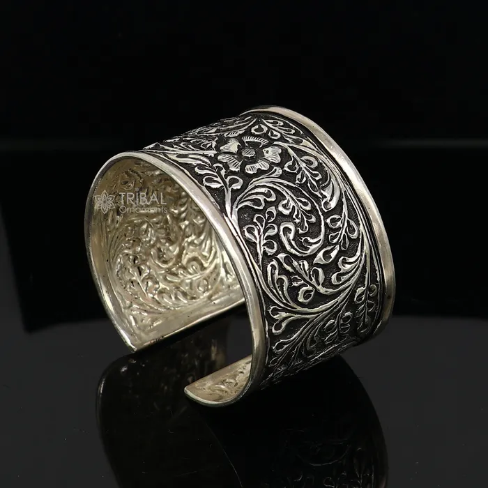 925 sterling silver adjustable tribal cuff bracelet excellent wedding cuff bangle bracelet Tribal ethnic boho Navratri jewelry cuff189 TRIBAL ORNAMENTS Bracelets