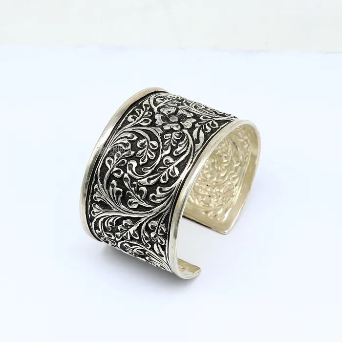 925 sterling silver adjustable tribal cuff bracelet excellent wedding cuff bangle bracelet Tribal ethnic boho Navratri jewelry cuff189 TRIBAL ORNAMENTS Bracelets