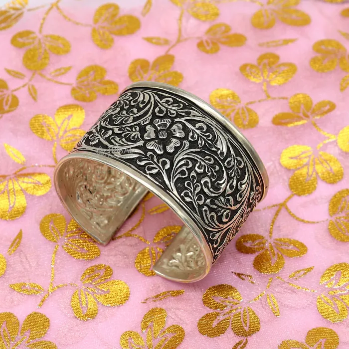 925 sterling silver adjustable tribal cuff bracelet excellent wedding cuff bangle bracelet Tribal ethnic boho Navratri jewelry cuff189 TRIBAL ORNAMENTS Bracelets