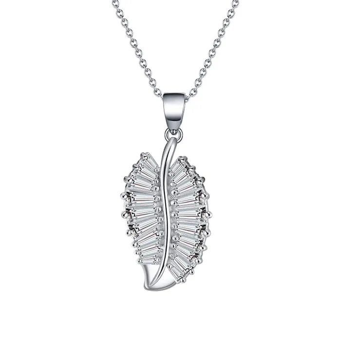 925 Sterling Silver Crystal Necklace Jewelvers Necklaces