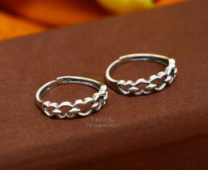 925 sterling silver handcrafted unique design vintage ethnic design brides toe ring for girls womens ytr26 TRIBAL ORNAMENTS Rings