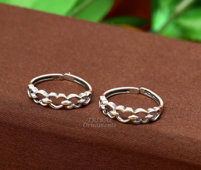 925 sterling silver handcrafted unique design vintage ethnic design brides toe ring for girls womens ytr26 TRIBAL ORNAMENTS Rings