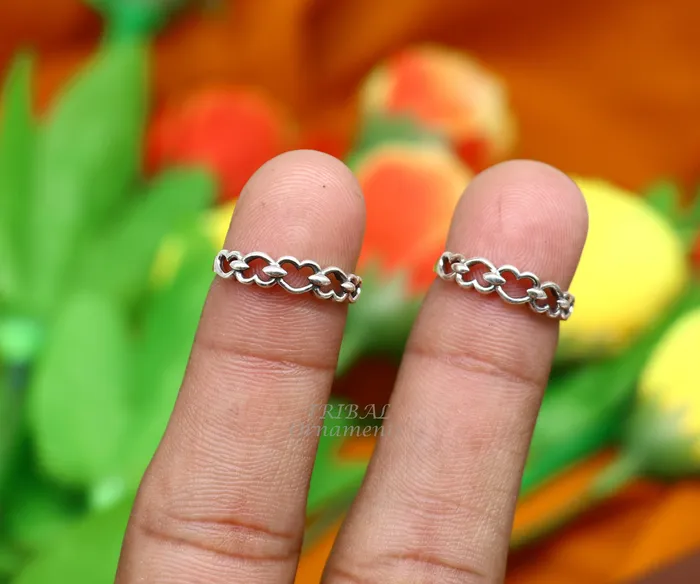 925 sterling silver handcrafted unique design vintage ethnic design brides toe ring for girls womens ytr26 TRIBAL ORNAMENTS Rings