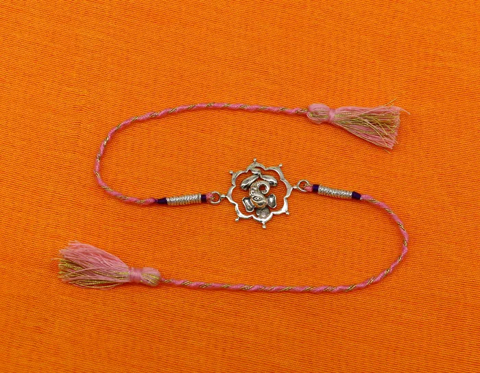 925 sterling silver handmade Ganesha design Rakhi Bracelet amazing stylish gift for Rakshabandhan rk58 TRIBAL ORNAMENTS Bracelets