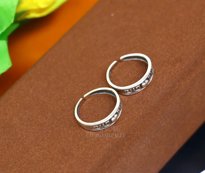 925 sterling silver handmade gorgeous design vintage style simple toe ring best gifting tiny tone ring 925 stamped jewelry from india ytr09 TRIBAL ORNAMENTS Rings