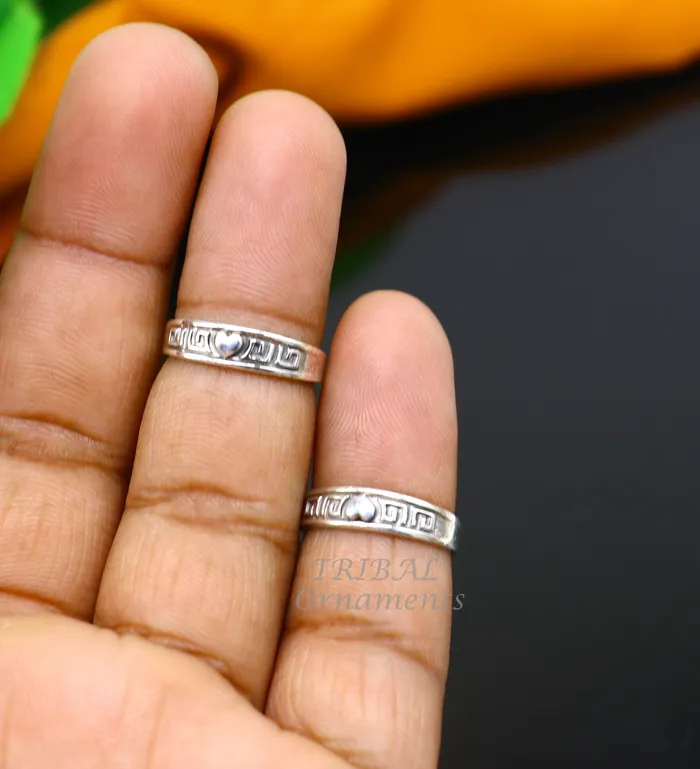 925 sterling silver handmade gorgeous design vintage style simple toe ring best gifting tiny tone ring 925 stamped jewelry from india ytr09 TRIBAL ORNAMENTS Rings