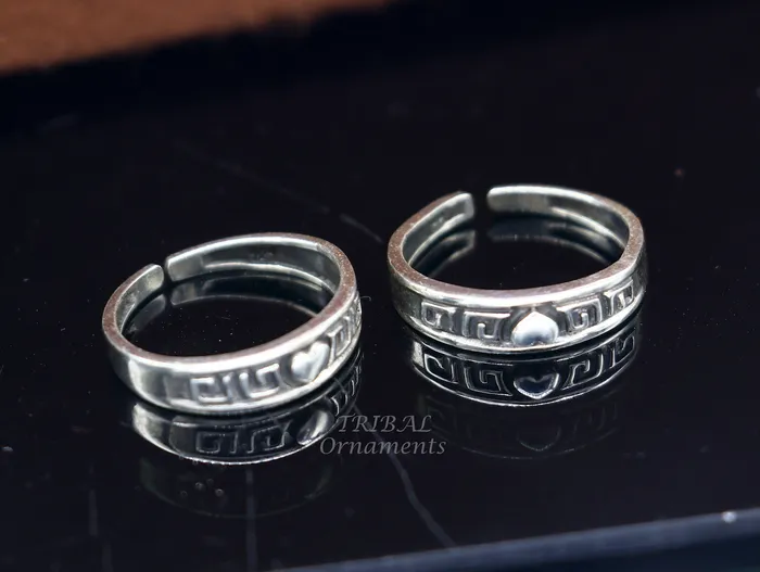 925 sterling silver handmade gorgeous design vintage style simple toe ring best gifting tiny tone ring 925 stamped jewelry from india ytr09 TRIBAL ORNAMENTS Rings