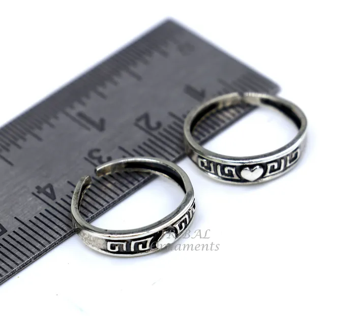 925 sterling silver handmade gorgeous design vintage style simple toe ring best gifting tiny tone ring 925 stamped jewelry from india ytr09 TRIBAL ORNAMENTS Rings