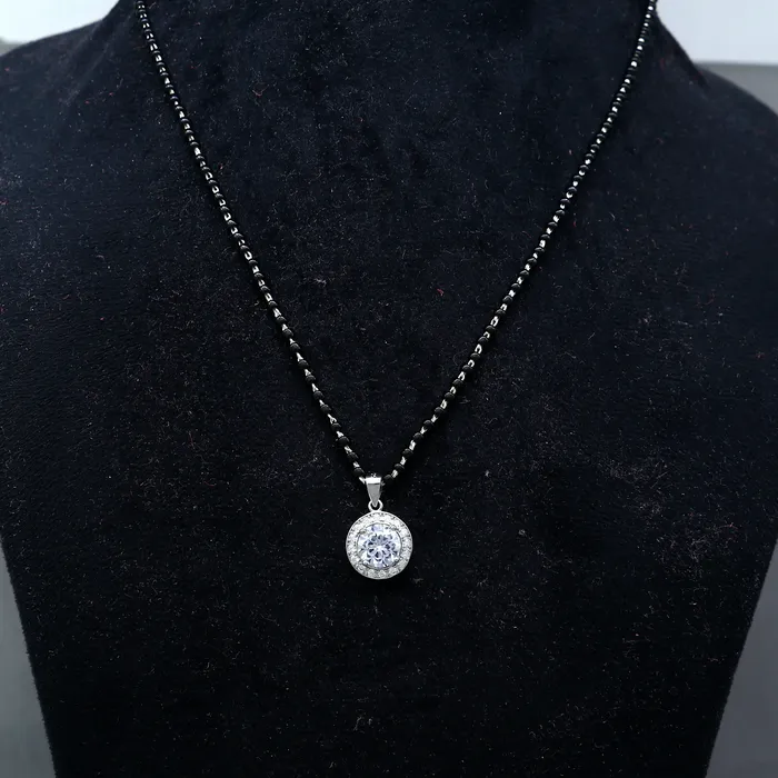 925 sterling silver Round diamond Mangalsutra pendant best womens girls gifting jewelry ms79 TRIBAL ORNAMENTS Necklaces 925 sterling silver Round diamond Mangalsutra pendant best womens girls gifting jewelry ms79 TRIBAL ORNAMENTS Necklaces
