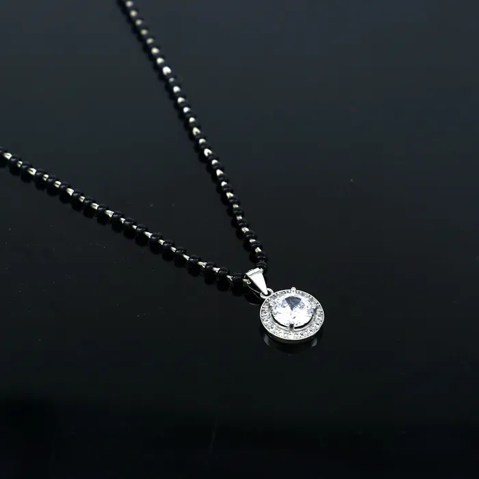 925 sterling silver Round diamond Mangalsutra pendant best womens girls gifting jewelry ms79 TRIBAL ORNAMENTS Necklaces 925 sterling silver Round diamond Mangalsutra pendant best womens girls gifting jewelry ms79 TRIBAL ORNAMENTS Necklaces