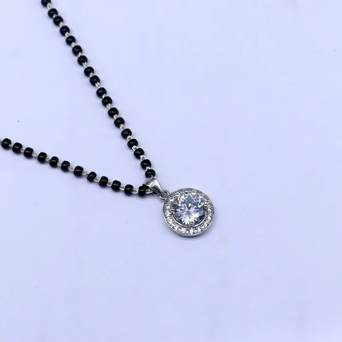 925 sterling silver Round diamond Mangalsutra pendant best womens girls gifting jewelry ms79 TRIBAL ORNAMENTS Necklaces 925 sterling silver Round diamond Mangalsutra pendant best womens girls gifting jewelry ms79 TRIBAL ORNAMENTS Necklaces