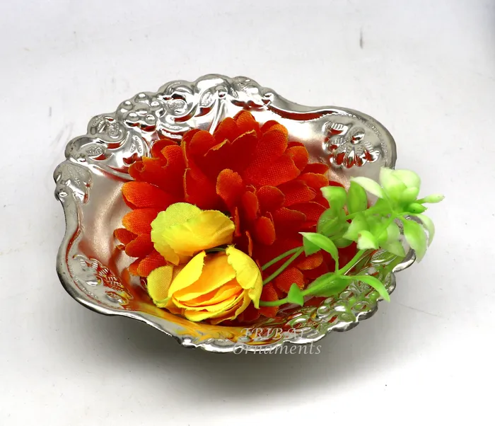 999 fine silver customized design Prasadam bowl puja utensils worshipping article silver Idols serving bowl temple article su859 TRIBAL ORNAMENTS Rings