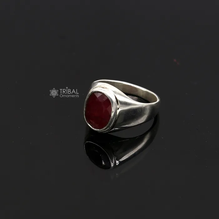 Authentic real 6 carat ruby manak stone 925 sterling silver handmade ring band for both mens and girls best Astro ring sr378 TRIBAL ORNAMENTS Rings Authentic real 6 carat ruby manak stone 925 sterling silver handmade ring band for both mens and girls best Astro ring sr378 TRIBAL ORNAMENTS Rings