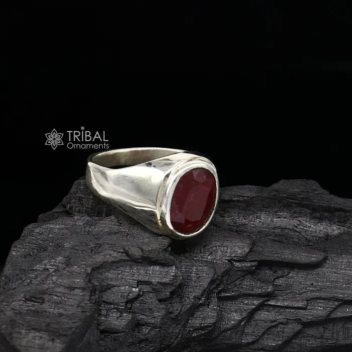 Authentic real 6 carat ruby manak stone 925 sterling silver handmade ring band for both mens and girls best Astro ring sr378 TRIBAL ORNAMENTS Rings Authentic real 6 carat ruby manak stone 925 sterling silver handmade ring band for both mens and girls best Astro ring sr378 TRIBAL ORNAMENTS Rings