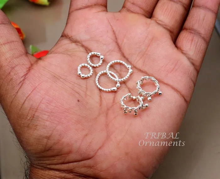 Baby krishna jewelry set of cuff kada and ankle kada and anklet small size Lord Krishna Laddu Gopala jewelry set best gifting nsk544 TRIBAL ORNAMENTS Earrings