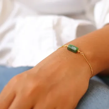Bracelets 18K GoldFilled Cylinder Charm Gemstone Bracelet Healing Crystal Bracelet Jewelvers Bracelets 18K GoldFilled Cylinder Charm Gemstone Bracelet Healing Crystal Bracelet Jewelvers