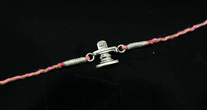 Bracelets 925 sterling silver handmade shivling design Rakhi Bracelet amazing stylish gift for Rakshabandhan rk51 TRIBAL ORNAMENTS