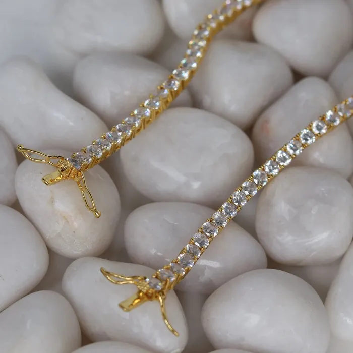 Bracelets Jewelvers 18K GoldFilled Diamond Tennis bracelet Bracelets Jewelvers 18K GoldFilled Diamond Tennis bracelet