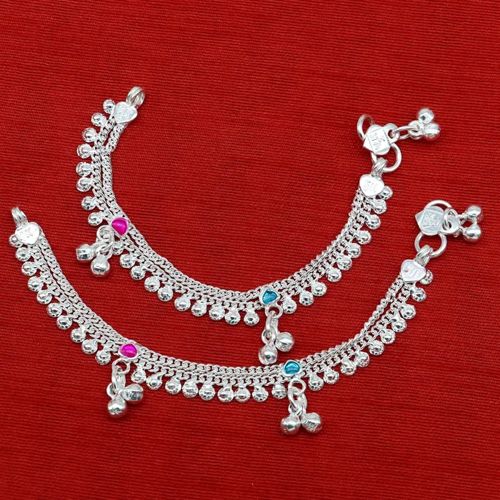 Bracelets TRIBAL ORNAMENTS 6 long Sterling silver customized baby anklets gorgeous gift for new born baby anklets kids jewelry trendy stylish ankle bracelet ank365