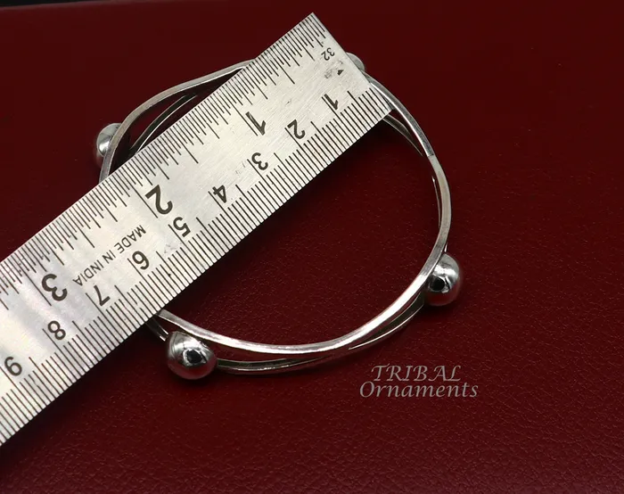 Bracelets TRIBAL ORNAMENTS 925 sterling silver flower design unique style handmade bangle bracelet best brides collection wedding jewelry from india nba343