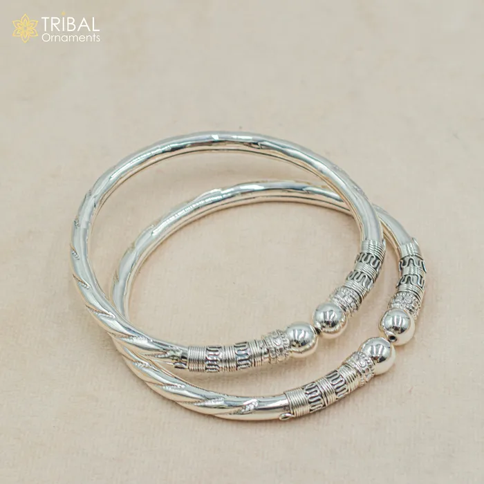 Bracelets TRIBAL ORNAMENTS 925 sterling silver handmade vintage design gorgeous customized foot bracelet anklet kada hanging drops belly dance ethnic jewelry nsfk128