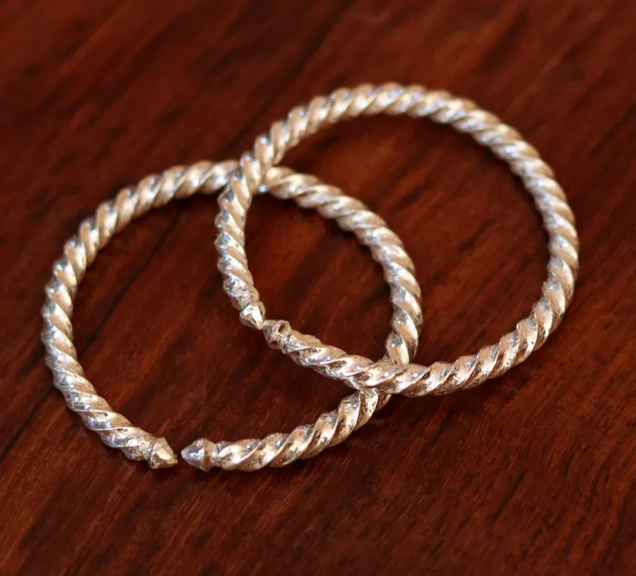 Bracelets TRIBAL ORNAMENTS Sterling silver handmade sterling silver adjustable baby bangle bracelet kada solid silver baby jewelry for unisex kids from india ba52 Bracelets TRIBAL ORNAMENTS Sterling silver handmade sterling silver adjustable baby bangle bracelet kada solid silver baby jewelry for unisex kids from india ba52
