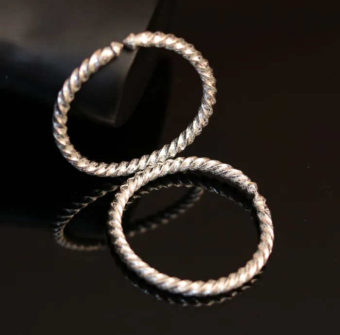 Bracelets TRIBAL ORNAMENTS Sterling silver handmade sterling silver adjustable baby bangle bracelet kada solid silver baby jewelry for unisex kids from india ba52 Bracelets TRIBAL ORNAMENTS Sterling silver handmade sterling silver adjustable baby bangle bracelet kada solid silver baby jewelry for unisex kids from india ba52